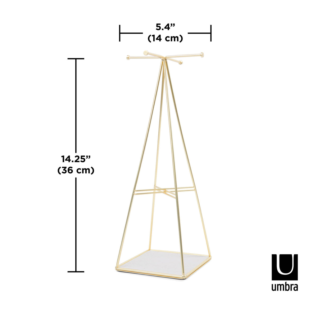 Umbra T-Bar Extra Tall Simple Jewelry Stand Necklace Bracelet Tree Display Holder Gift
