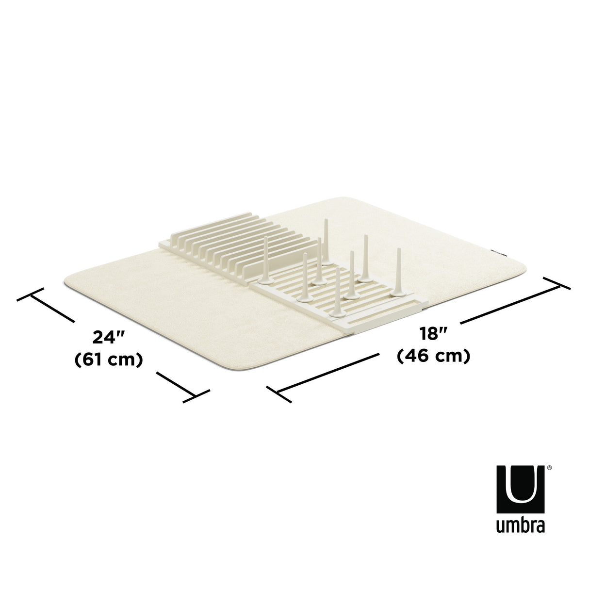 Umbra UDry Peg Drying Rack with Mat 