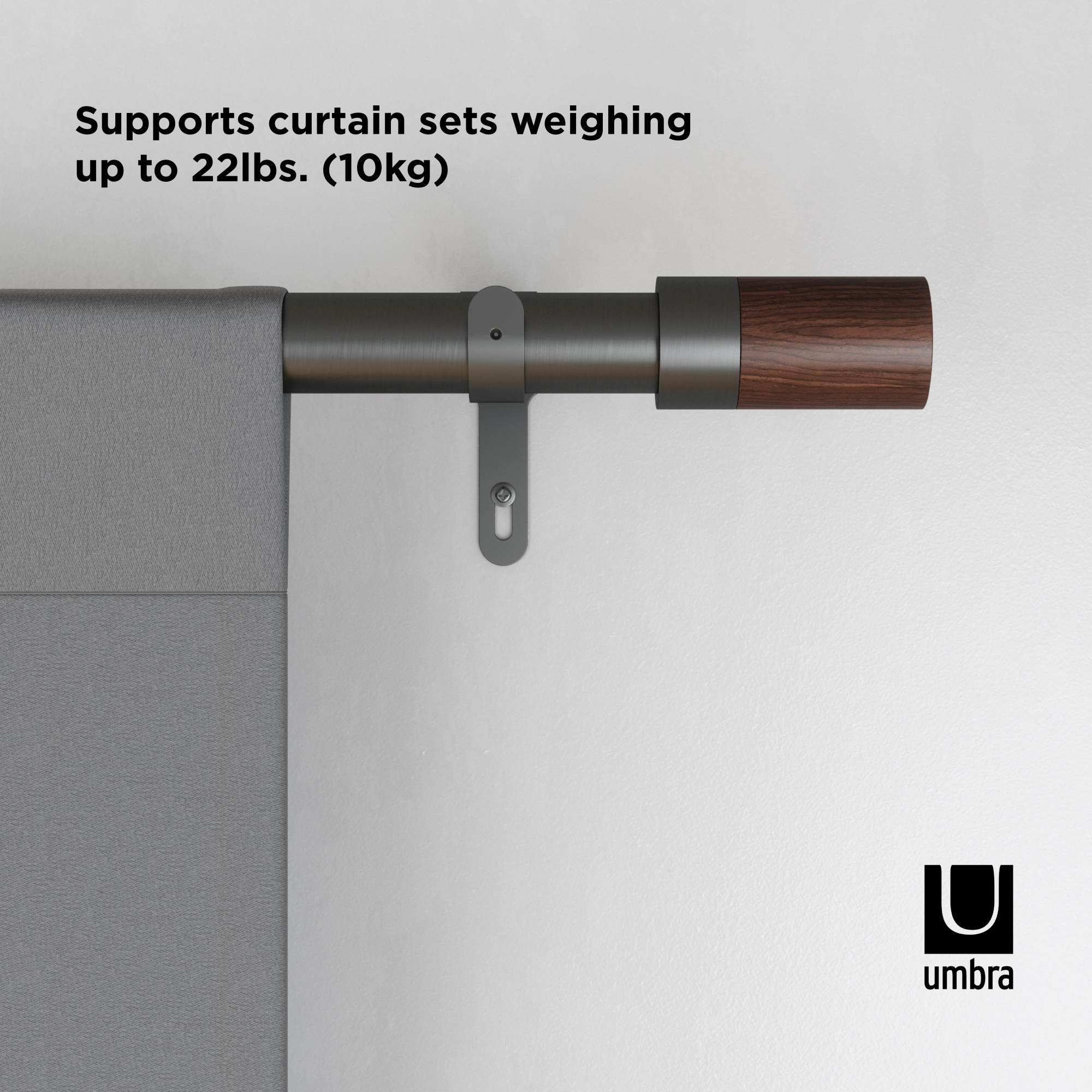 Modern Curtain Rod - Blok | Umbra