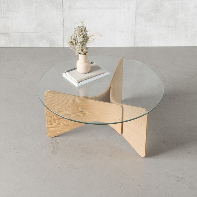 Madera Coffee Table – Modern Glass Coffee Table | Umbra