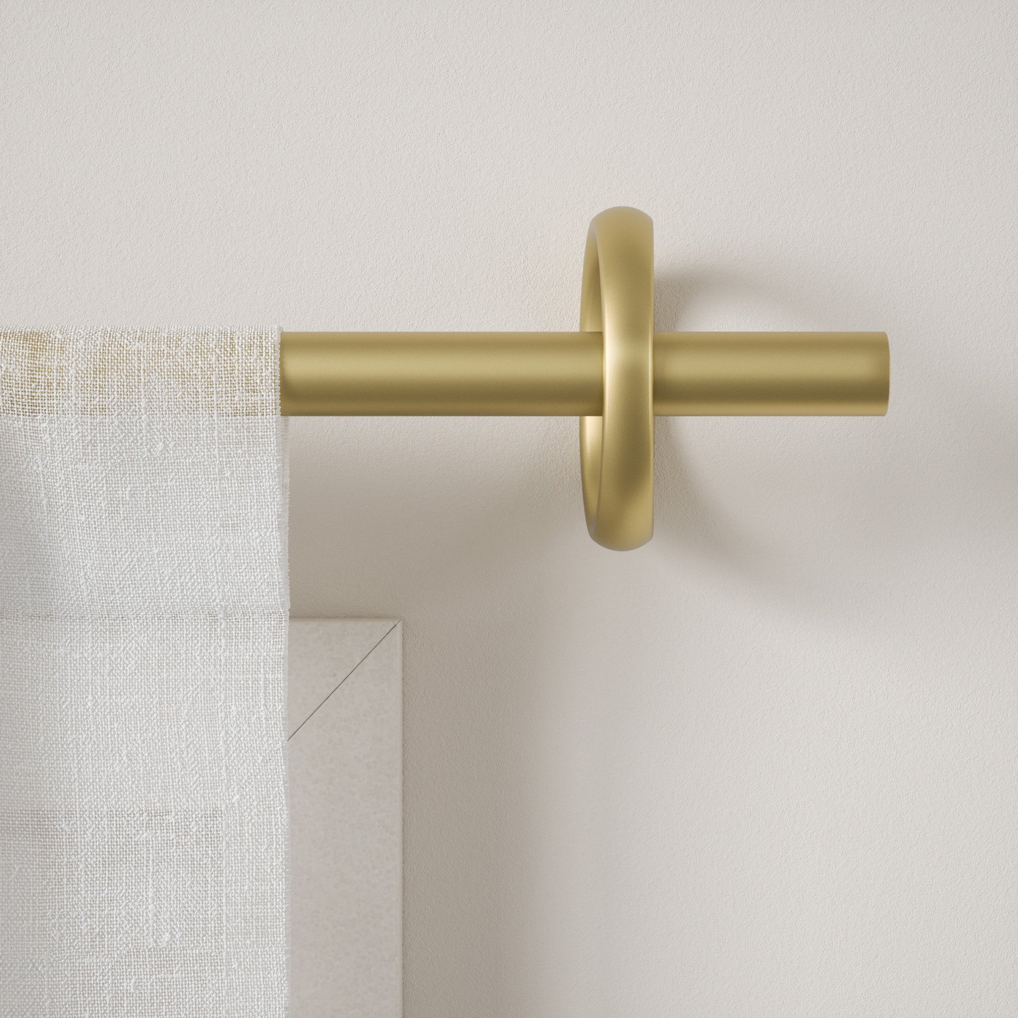 Umbra brass curtain deals rod and ring