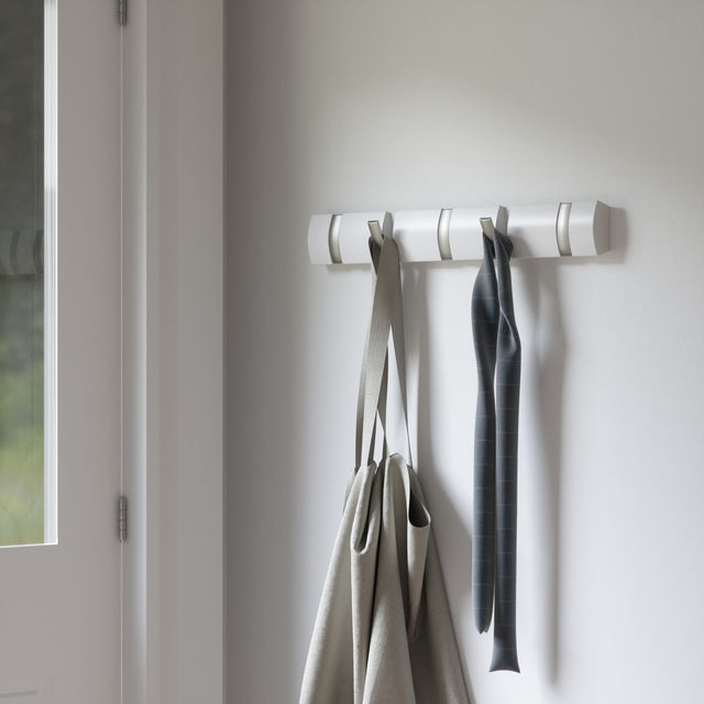 FLIP 5 Wall Mounted Hook - Coat Rack & Wall Hooks | Umbra