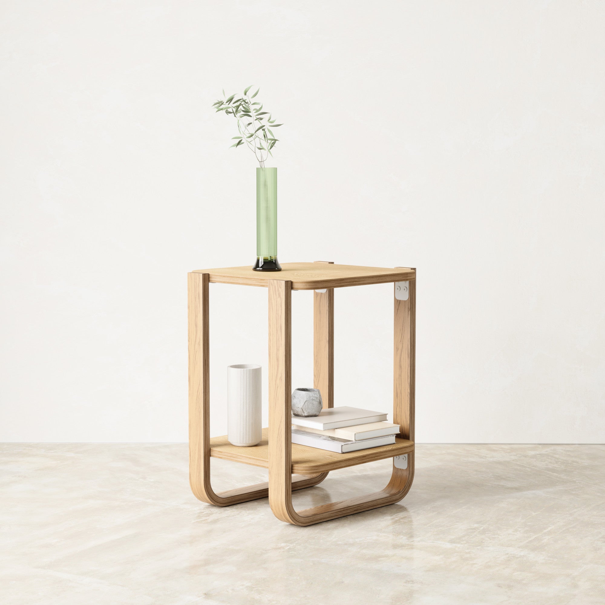 Bellwood Side Table | Natural Wood Storage and Decor - Umbra